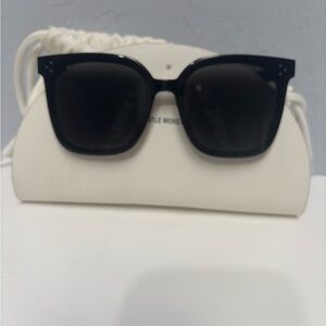 GENTLE MONSTER Black Sunglasses with White Case